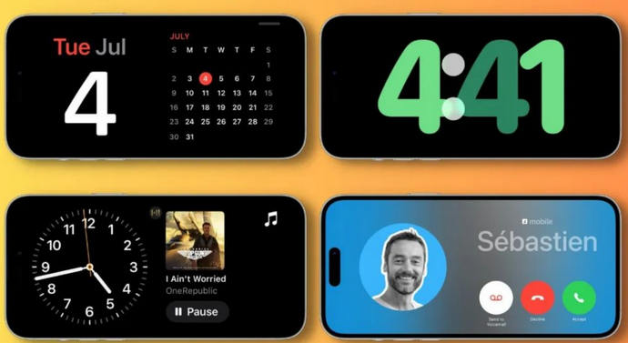 开平苹果手机维修分享iOS17横屏充电待机显示有什么好处 